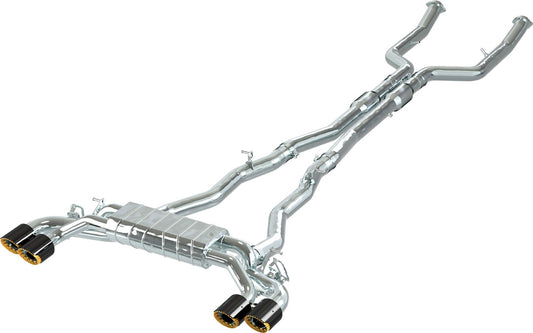 BMW M5 (G90/G99) - Valved Exhaust with Mid-Silencer Delete, 200 Cell OPF and Wicrom Tips (OE Actuators)