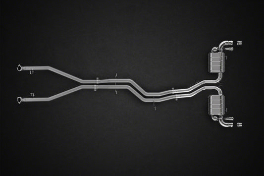 Bentley Bentayga (W12) - Valved Exhaust with Cat and Middle Silencer Spare Pipes (CES3)