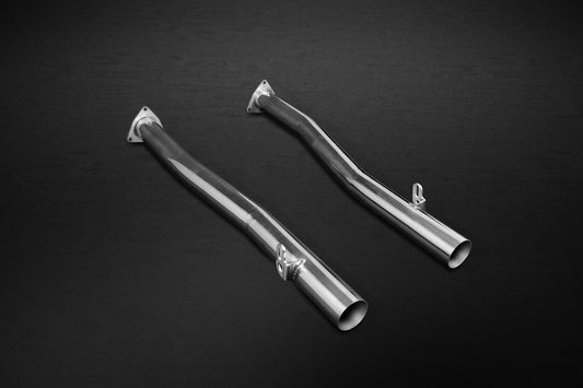 Bentley Continental W12 Supersport/GTC/GTSpeed (before 2012) - Middle Silencer / Secondary Cat Replacement Pipes