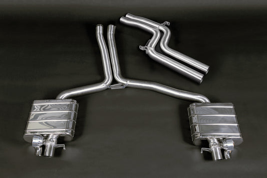 Audi RS5 (B8) - Valved Exhaust with Mid-Silencer Delete Pipes