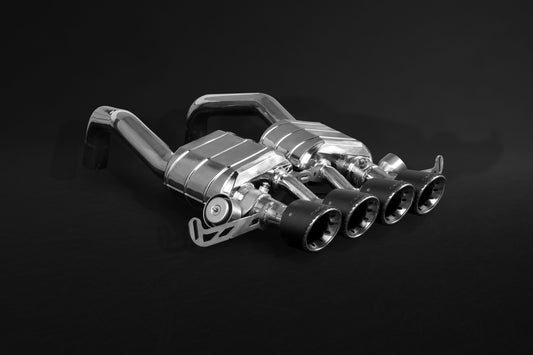 Chevrolet Corvette (C7) Stingray/Z06 - Valved Exhaust w Post Cat Spare Pipes - Carbon Fiber Tips (CES3)