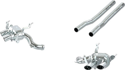 Ferrari Purosangue - Valved Exhaust with Straight Pipe Middle Silencer Replacement (OE Actuators)