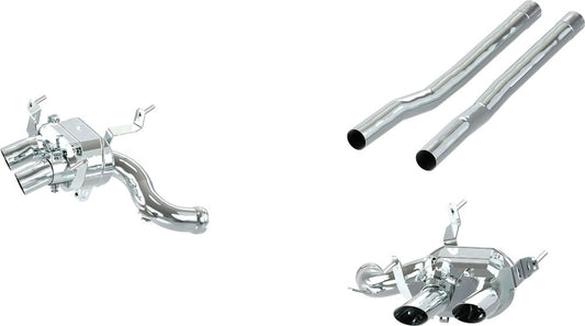 Ferrari Purosangue - Valved Exhaust with Straight Pipe Middle Silencer Replacement (OE Actuators)