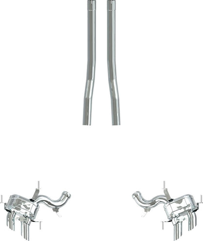 Ferrari Purosangue - Valved Exhaust with Straight Pipe Middle Silencer Replacement (OE Actuators)