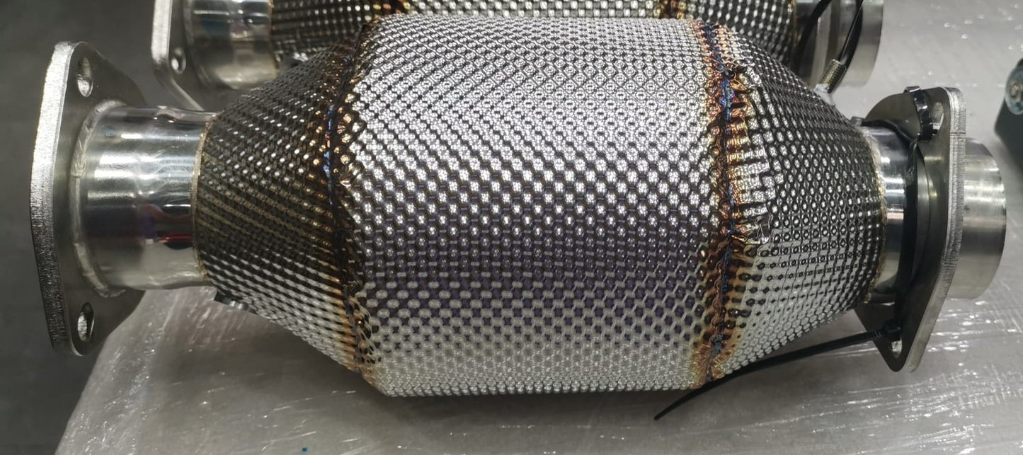 Ferrari 308QV/328/Mondial 3.2/QV - 250 Cell Secondary Cat with Metal Heat Shields