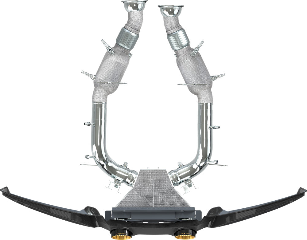 Ferrari 296 - SET: Capristo Twin Tailpipe Carbon Fiber Conversion