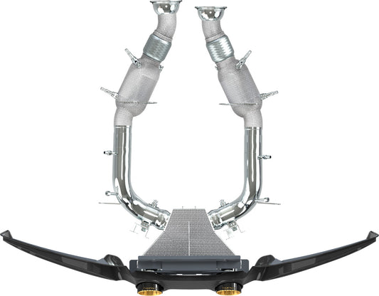 Ferrari 296 - SET: Capristo Twin Tailpipe Conversion, OPF Replacement + Sports Cats