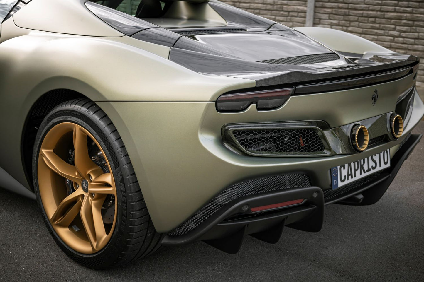 Ferrari 296 - Capristo Twin Tailpipe Carbon Conversion (for OEM or Capristo Exhaust)
