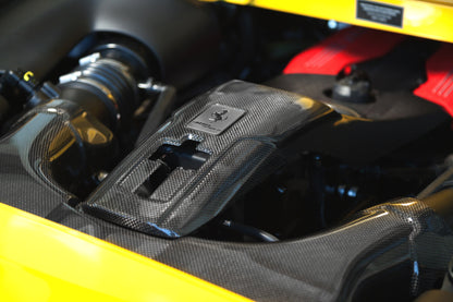 Ferrari F8 - Carbon Fiber Airbox + Lock Cover (Set)