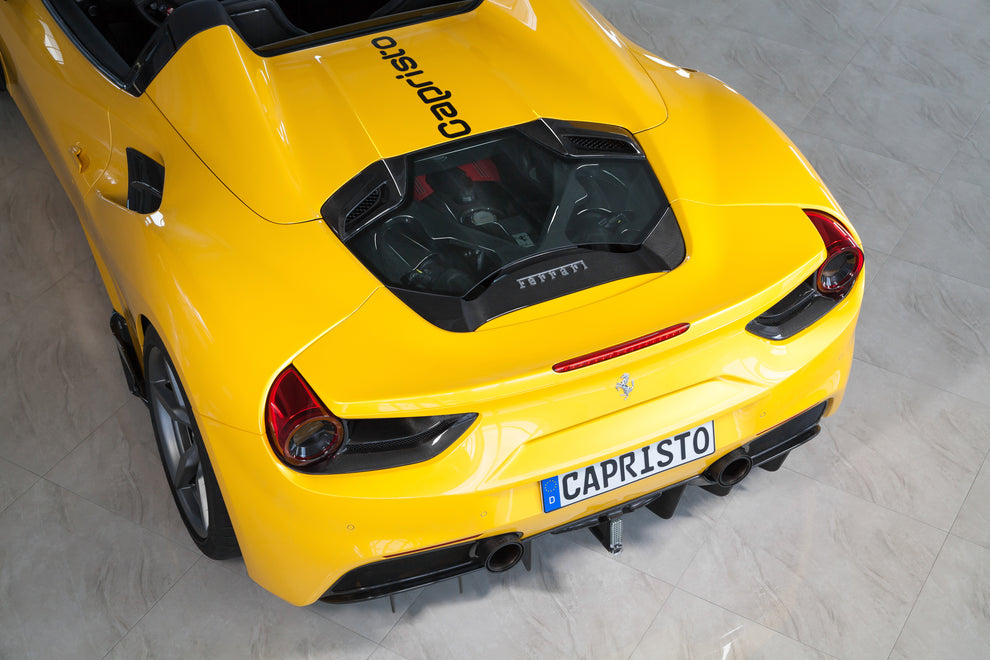 Ferrari 488 - Carbon Fiber Rear Diffuser – Capristo Exhaust