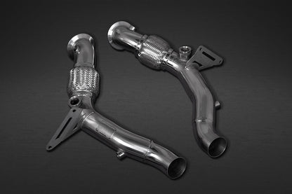 Ferrari F8 - SET: Valved Exhaust, OPF Spare & Downpipes + Heat Protection