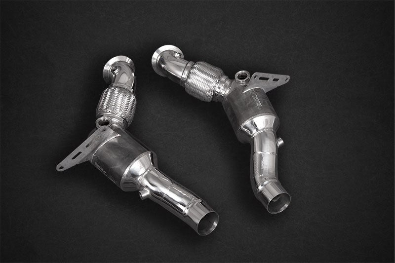 Ferrari F8 - SET: Valved Exhaust, OPF Spare & Downpipes + Heat Protection