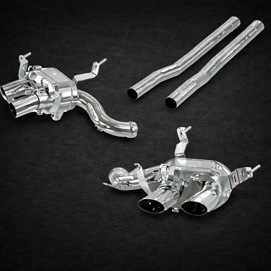 Ferrari Purosangue - Valved Exhaust + Straight MidSilencer Replacement (OE Actuators)