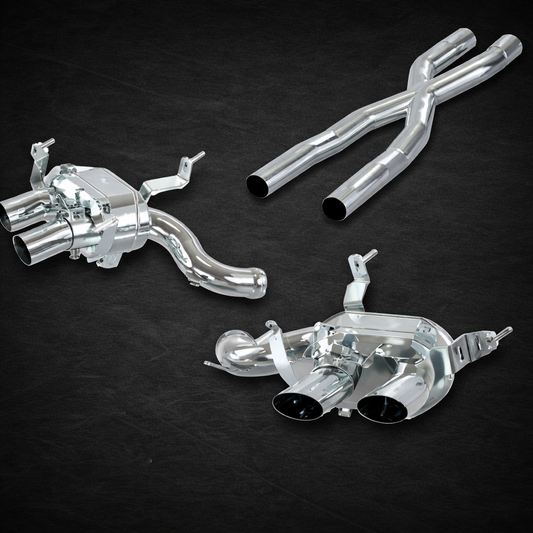 Ferrari Purosangue - Valved Exhaust + X-Pipe MidSilencer Replacement (OE Actuators)