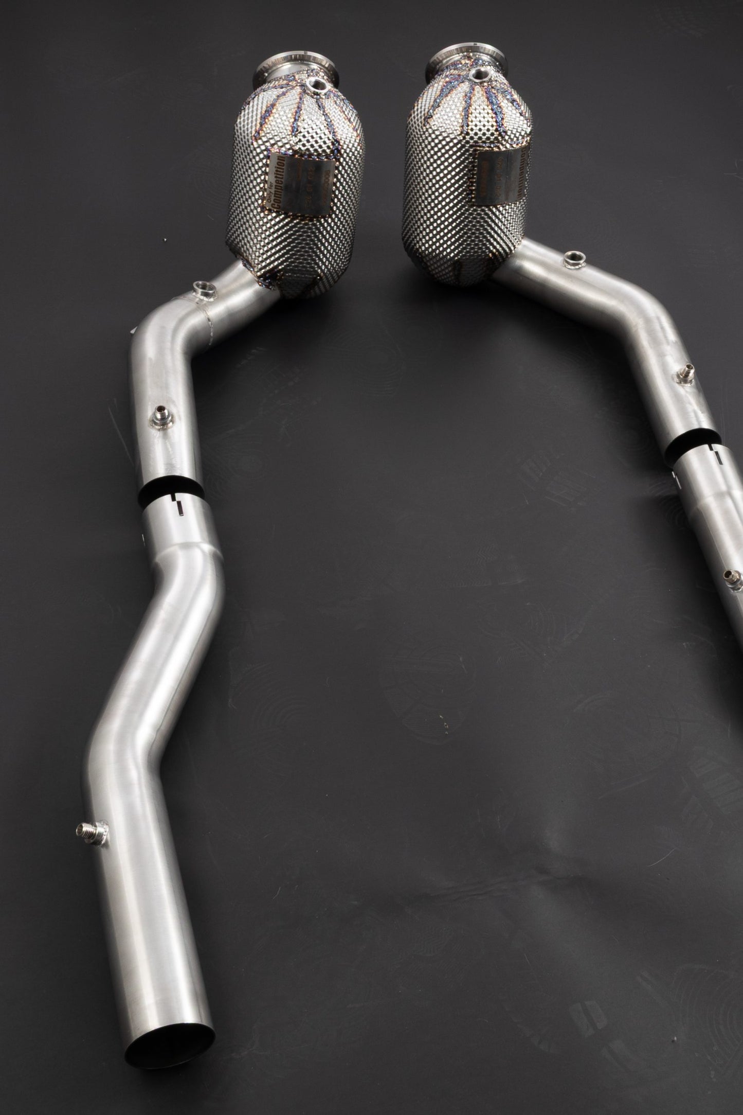 Ferrari Roma - Cat Spare Downpipes + Heat Protection