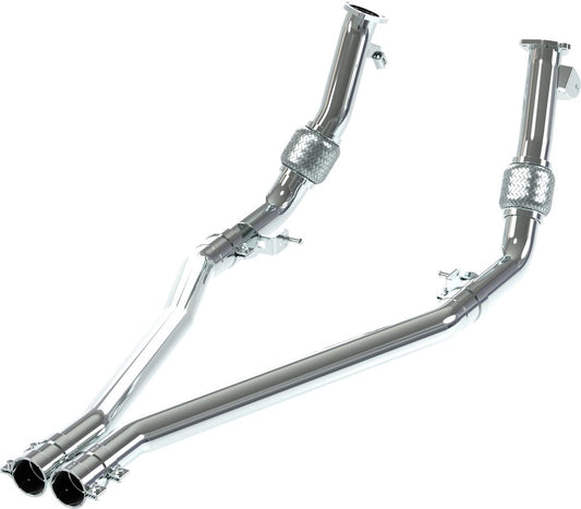 Porsche 536 Cayenne - Front Silencer Delete Connecting Pipes