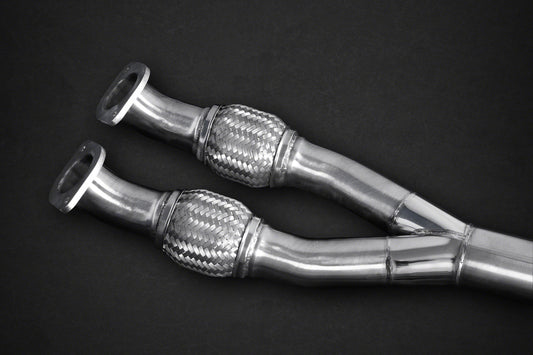 Nissan GTR MK3/4/Nismo - Center Silencer Replacement (Y-Pipe) with Secondary Cat Delete