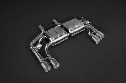 BMW M2 (F87) - ECE Valved Exhaust with Mid-Silencer Spare Pipes and Stainless Tips (CES3)
