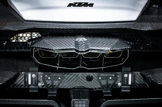 KTM X-Box GT-XR: Valved Exhaust with Heat Shield and Carbon/Stainless Exhaust Finisher