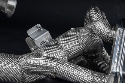KTM X-Box GT-XR: Valved Exhaust with Heat Shield and Carbon/Stainless Exhaust Finisher