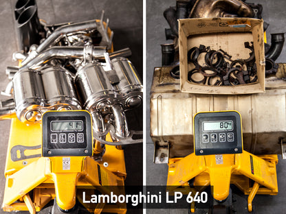 Lamborghini Murcielago LP640 - Racing Valved Exhaust w Headers, Sport Cats, and Ceramic Coated Tip