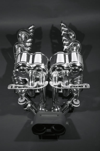 Lamborghini Murcielago LP640 - Racing Valved Exhaust w Headers, Sport Cats, and Ceramic Coated Tip