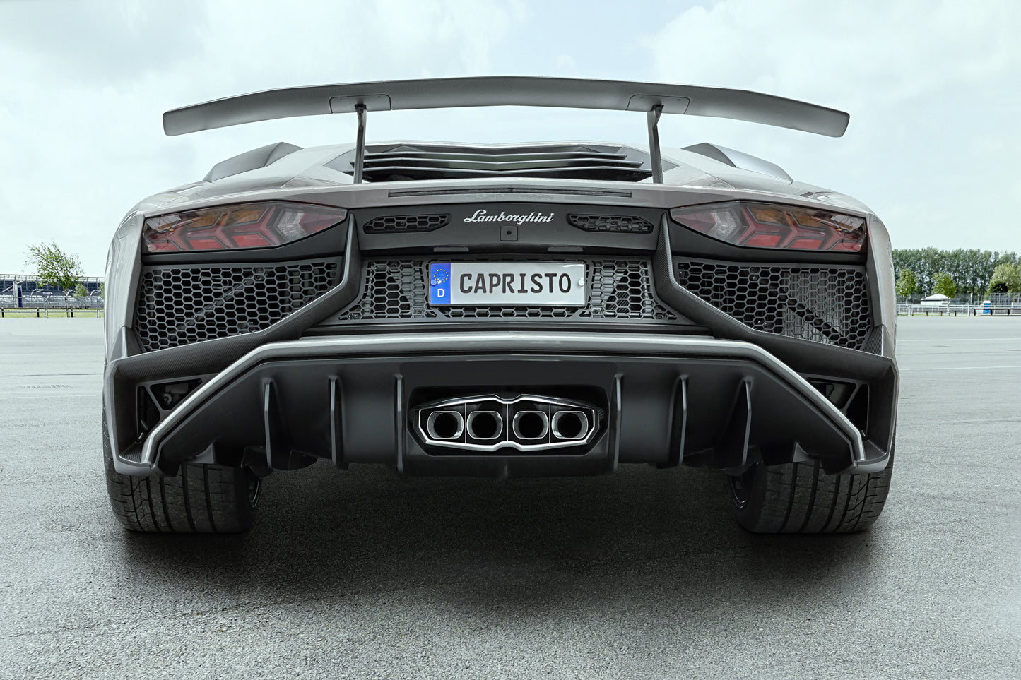 Lamborghini Aventador LP750 SV - Valved Exhaust with Carbon/Stainless Frame