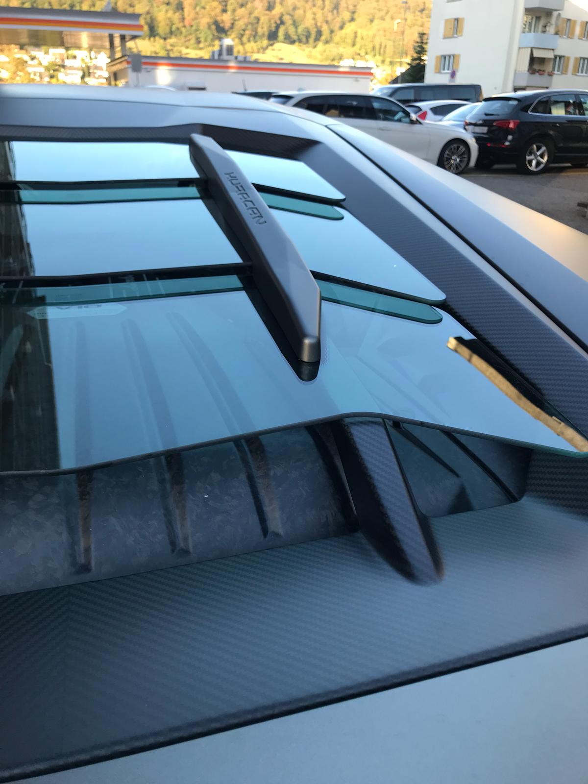 Lamborghini Huracan - Carbon Fiber + Glass Bonnet (No Scoops)