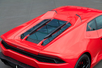 Lamborghini Huracan - Carbon Fiber + Glass Bonnet (With Scoops)