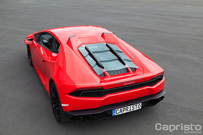 Lamborghini Huracan - Carbon Fiber + Glass Bonnet (With Scoops)
