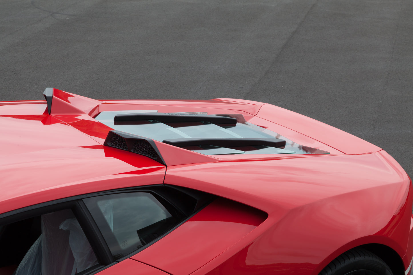 Lamborghini Huracan - Carbon Fiber + Glass Bonnet (With Scoops)