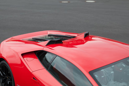 Lamborghini Huracan - Carbon Fiber + Glass Bonnet (With Scoops)