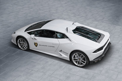 Lamborghini Huracan - Carbon Fiber + Glass Bonnet (With Scoops)