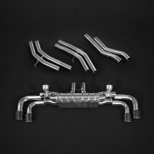 Lamborghini Urus/S - Valved Exhaust with Middle Silencer Spare and Wicrom Tips (OE Actuators)