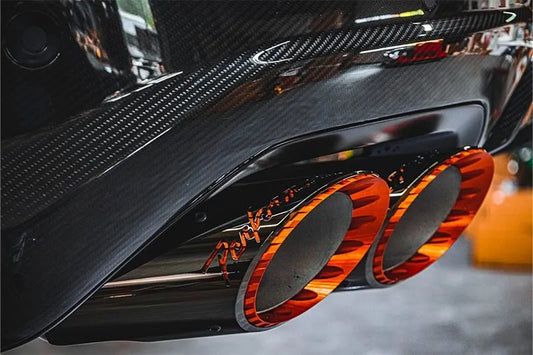 Lamborghini Urus Performante - Valved Exhaust w Mid Silencer Spare and Wicrom "Performante" Tips (for OE Actuators)