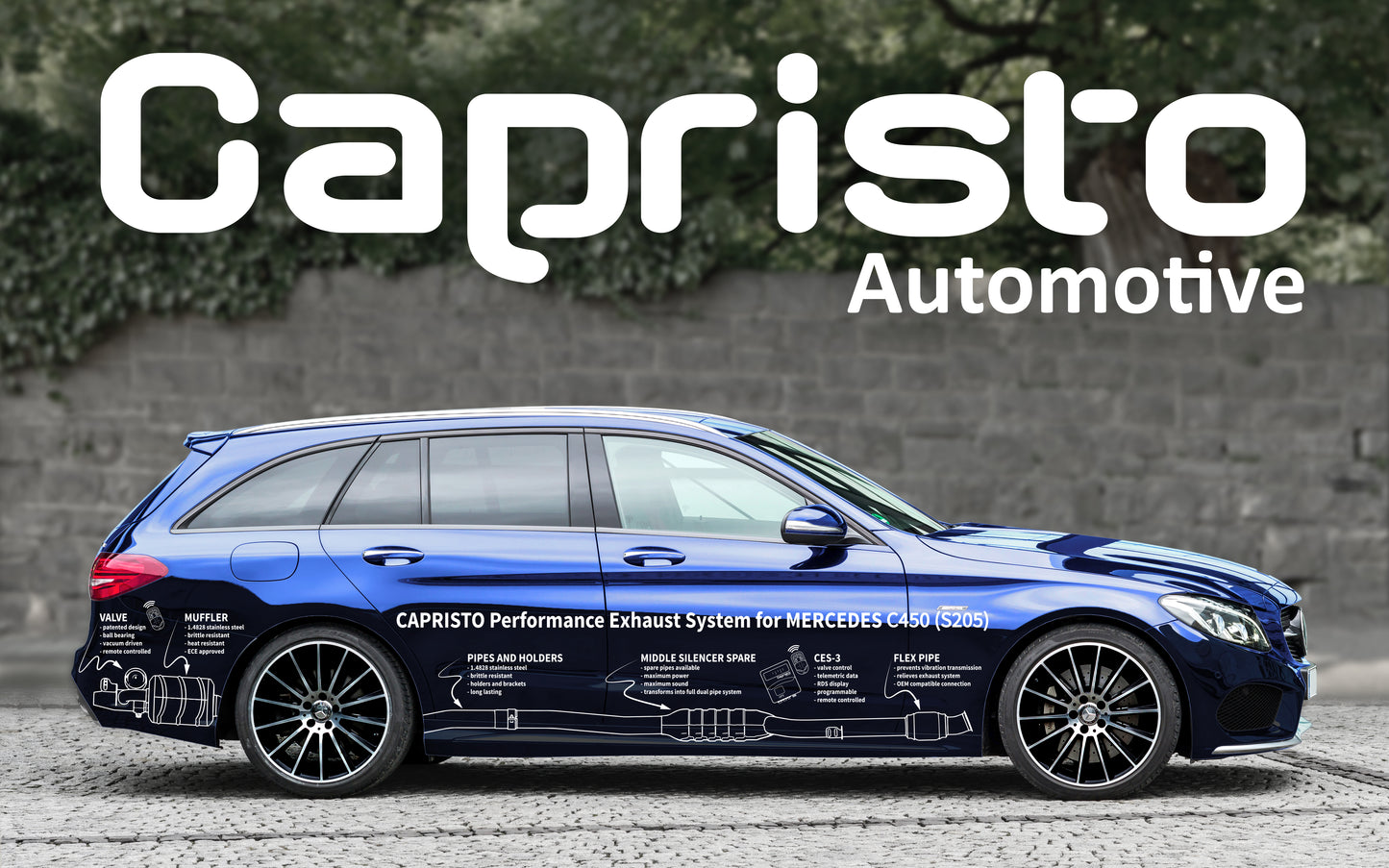 Mercedes AMG C43 (S205) - Valved Exhaust w MidPipes (CES3)