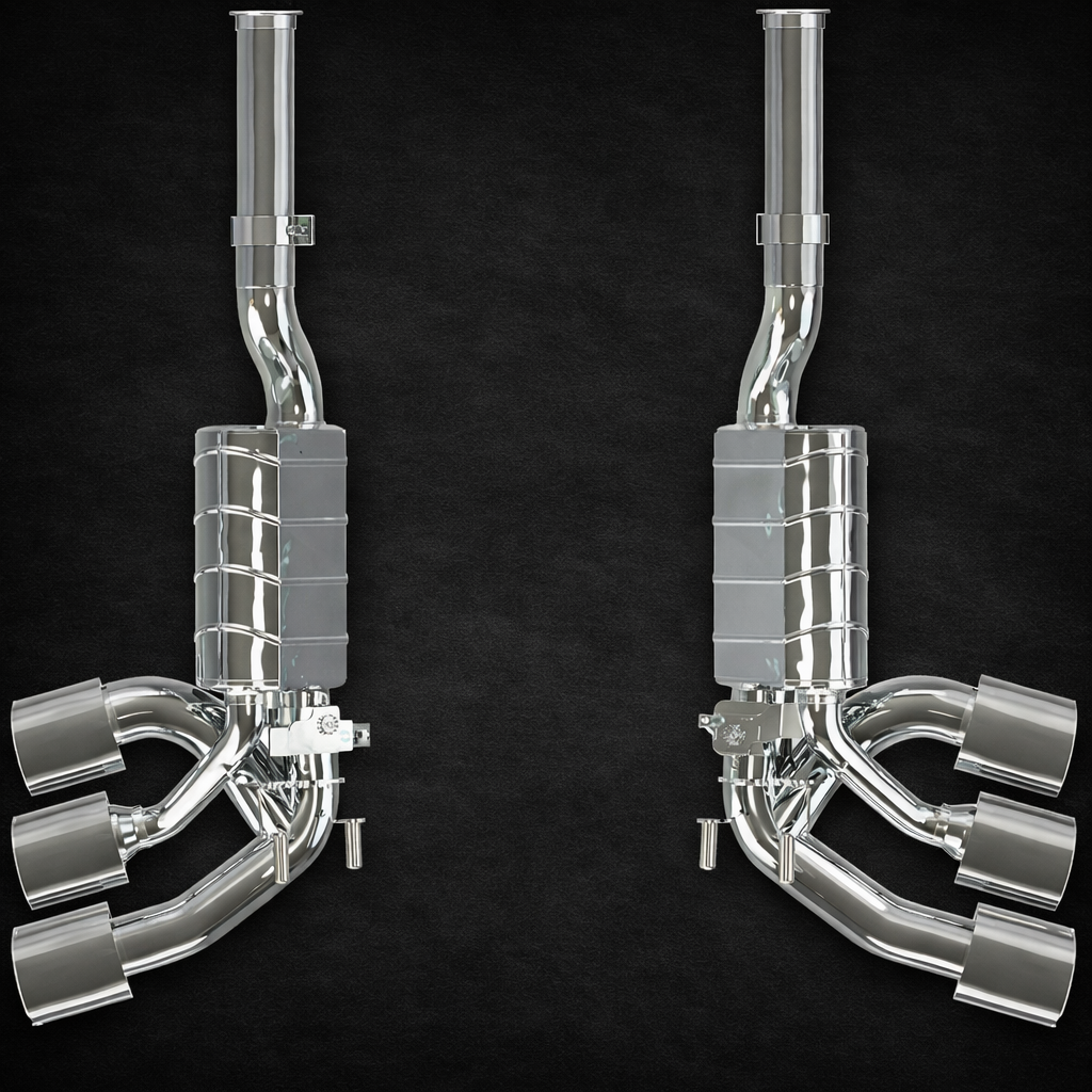 Mercedes AMG G63 (W465) - Valved Triple Mufflers (OE Actuators)