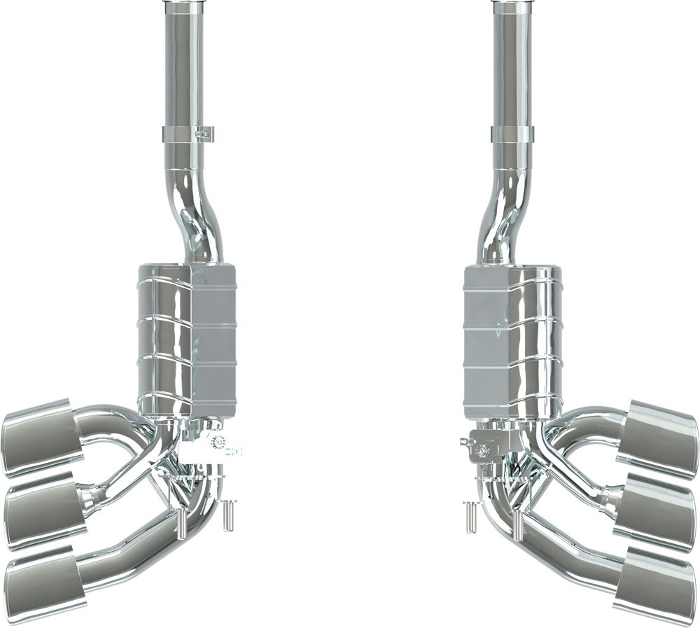 Mercedes AMG G63 (W465) - Valved Triple Mufflers (for OE Valves)