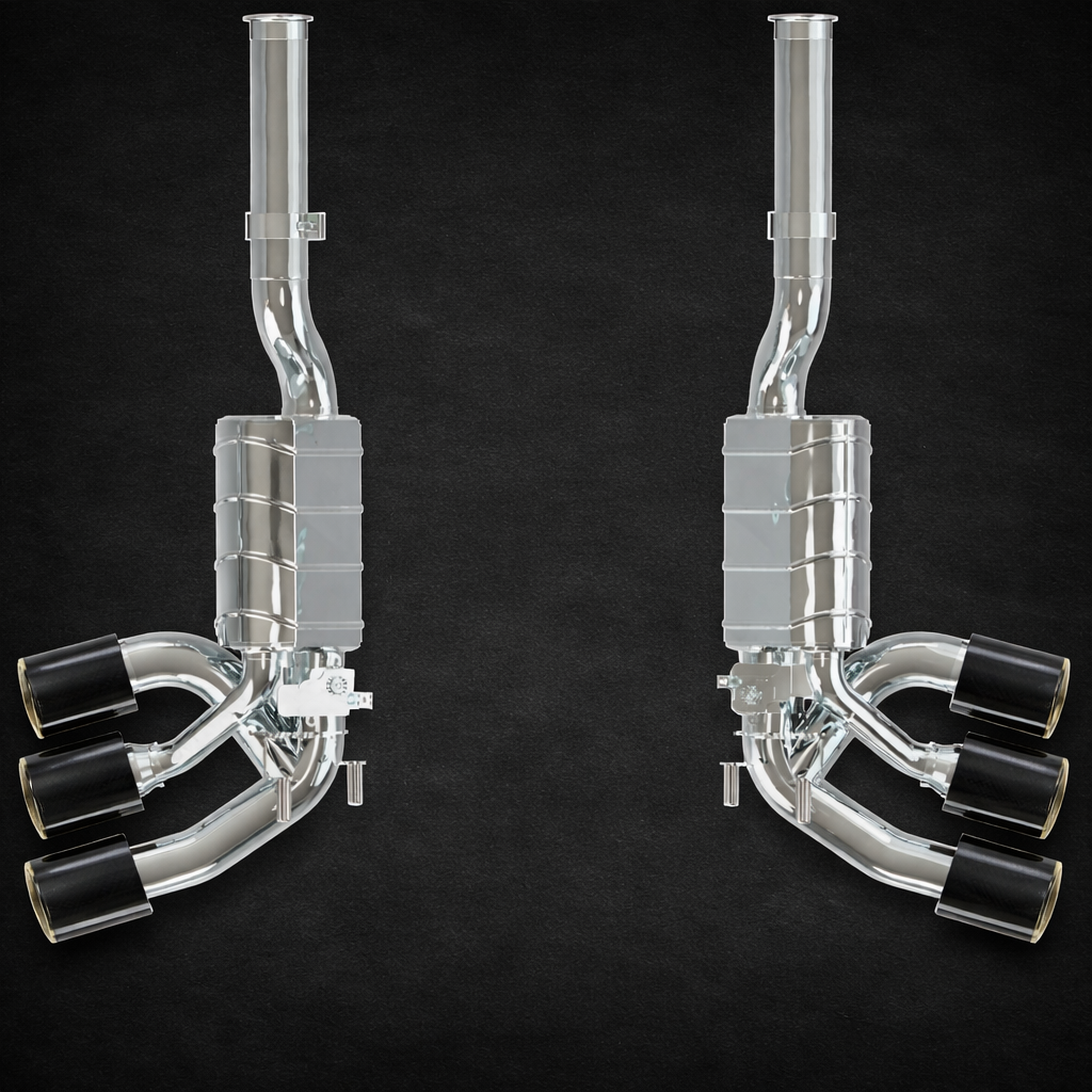 Mercedes AMG G63 (W465) - Valved Triple Mufflers (OE Actuators)