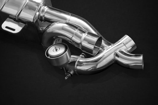 Porsche 991 and 991.2 Turbo/Turbo S - Valved ECE Exhaust Muffler (CES3 REMOVED)