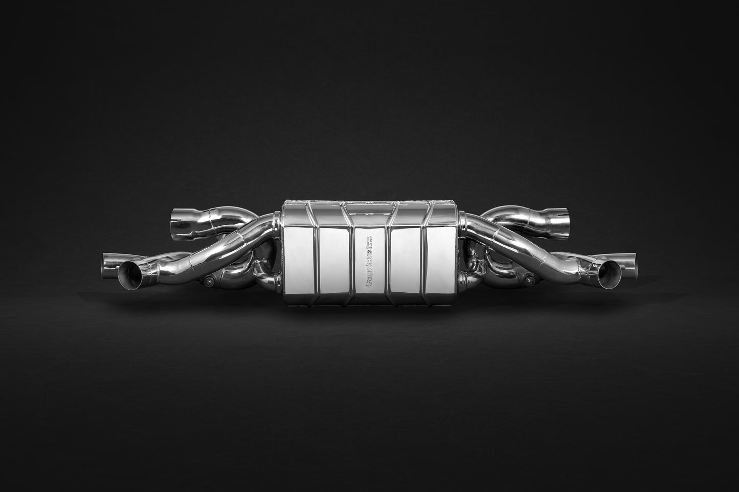 Porsche 991 and 991.2 Turbo/Turbo S - Valved ECE Exhaust Muffler (CES3 REMOVED)