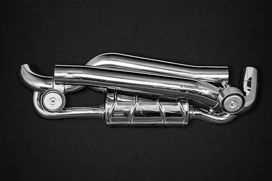 Porsche 992 - Valved Exhaust with Cat Spare Pipes (OEM Valve Actuators)