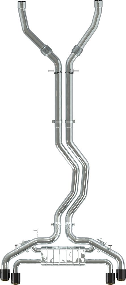Range Rover Sport SV (P635) - Valved Exhaust w. Mid-Pipes (for OE Actuators)