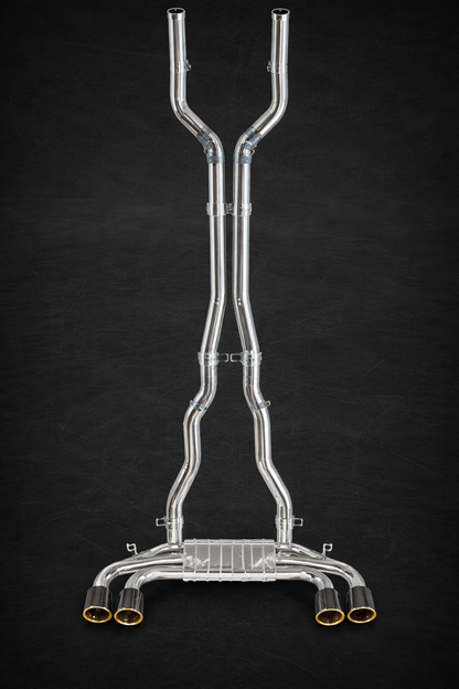 Range Rover Sport SV (P635) - Valved Exhaust, MidPipes + Capristo Tips (OE Actuators)