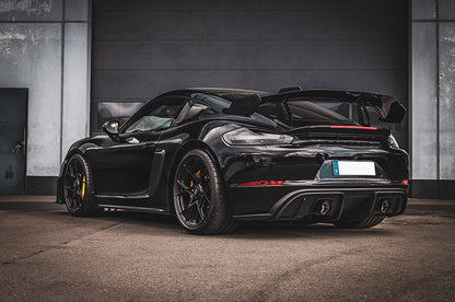 Porsche 718 GT4RS - SET: Valved Muffler, 100 Cell OPF Replacement, Performance Headers (Wicrom Tips) image 11