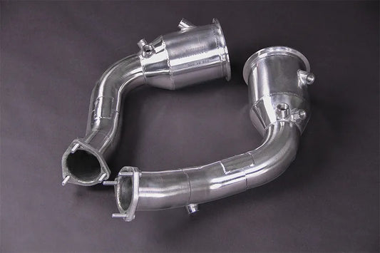 Audi RS6/7 (C8) + S5 (D5) - 250 Cell Catted Downpipes (with OE OPF/GPF) image 1