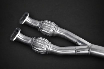Nissan GTR MK3/4/Nismo - Valved Exhaust with Mid-Pipes (Post Cat Spare) Carbon Tips (CES3) image 2