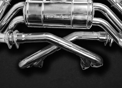 Ferrari 512/Testarossa - Valved Exhaust w Silencer Delete Pipes (EU spec) (incl CES3) image 1
