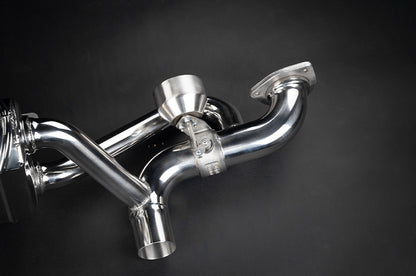 Porsche 718 GT4RS - SET: Valved Muffler, 100 Cell OPF Replacement, Performance Headers (Wicrom Tips) image 7