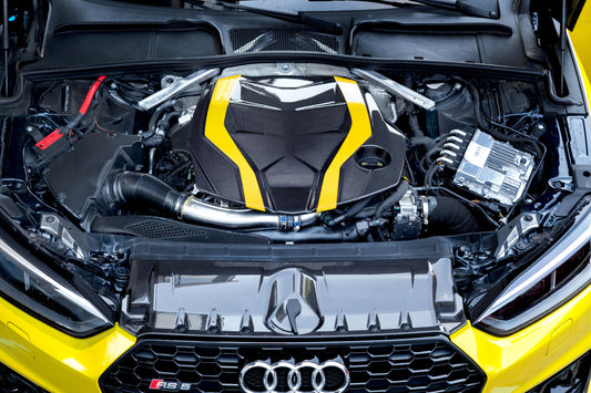 Audi RS5 (F5) - Carbon Fiber Engine Cover and Lock Cover Set image 0